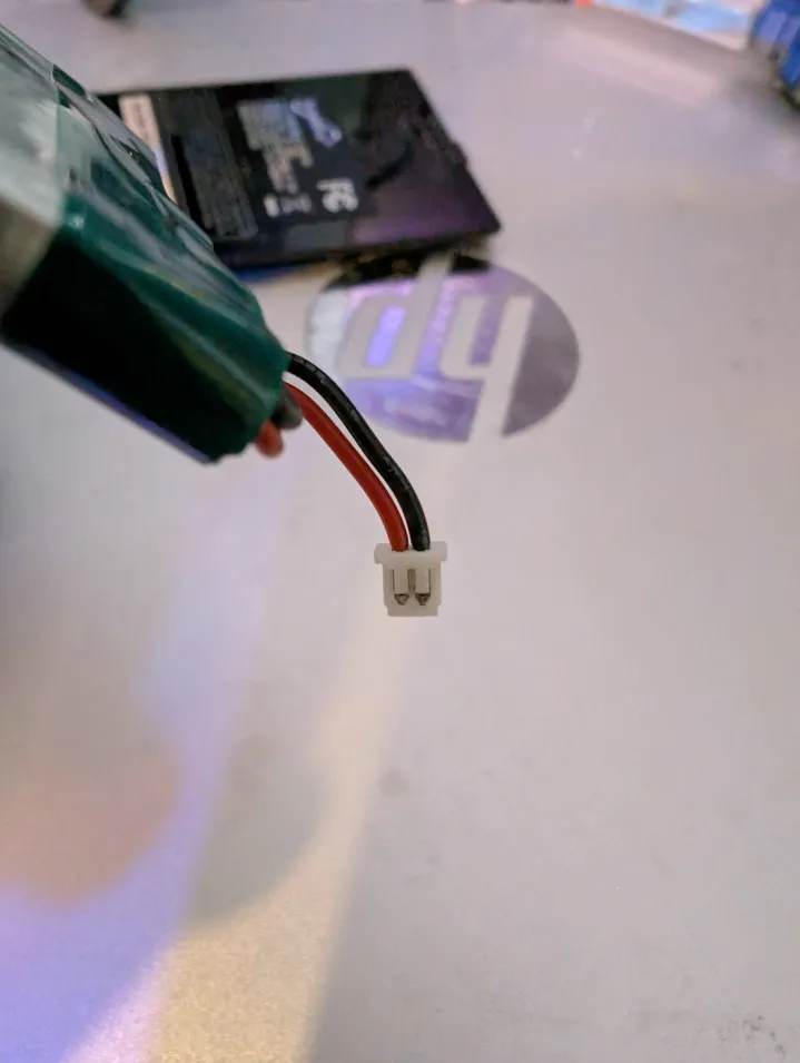 The connector.  See a lot of batteries with the same connector, but the red and black wires are usually the other way around